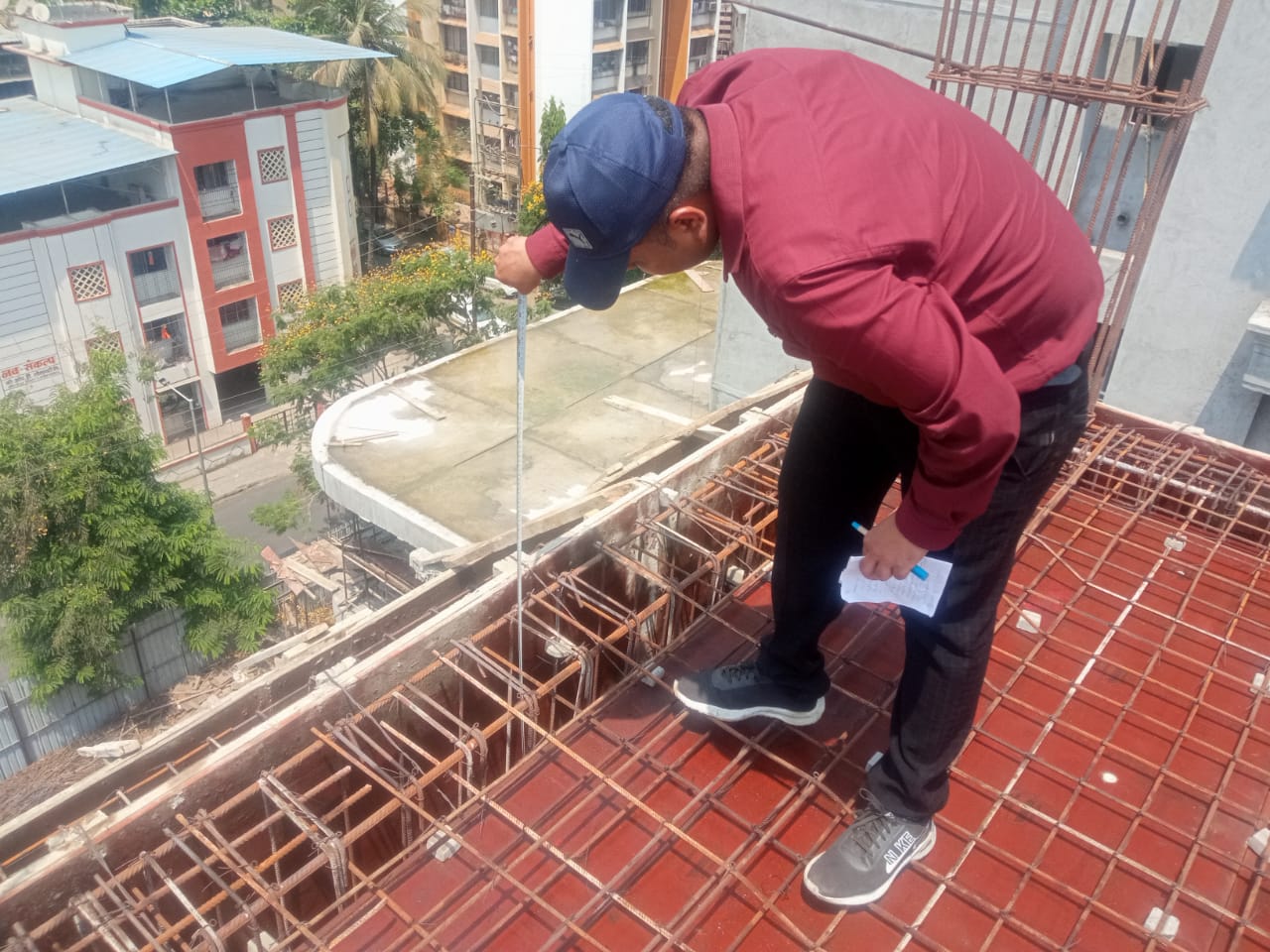 Steel Checking at Site